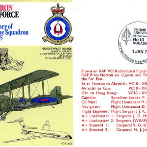 First day Cover No.10 Squadron RAF