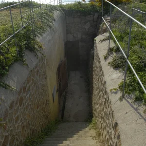 Entrance to Bunker complex looking West