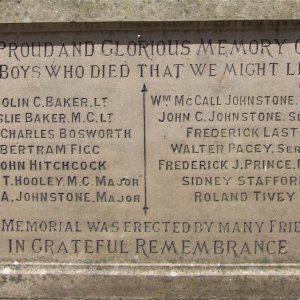 Risley War Memorial, Derbyshire