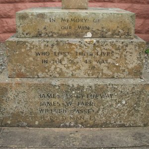 Burwarton WW2 War Memorial Shropshire