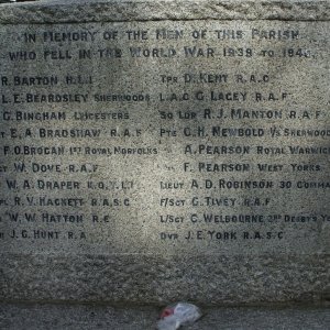 Melbourne War Memorial Derbyshire