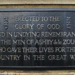 Ashby-de-la-Zouch War Memorial Leicestershire