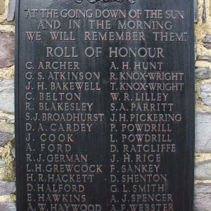 Ashby-de-la-Zouch War Memorial Leicestershire