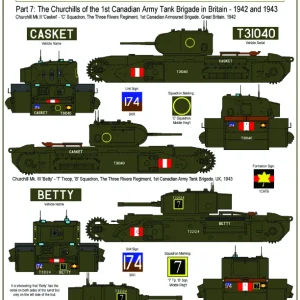 Canadian Churchill tank markings