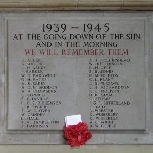 Ashbourne Church War Memorial, Derbyshire