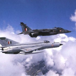 Mig 21 & Jaguar Indian Air Force