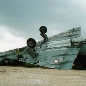 Crashed Mirage III