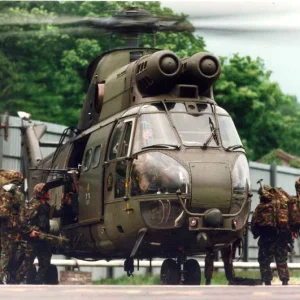 RAF Puma in Northern Ireland