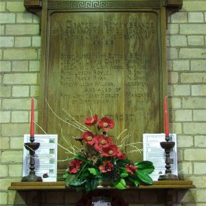 Edingale Church WW1 War Memorial, Staffordshire
