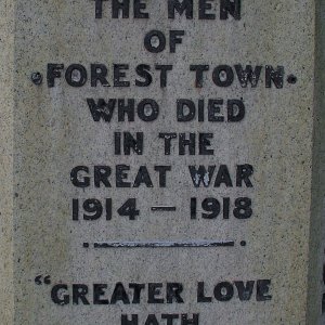 Forest Town War Memorial Notts