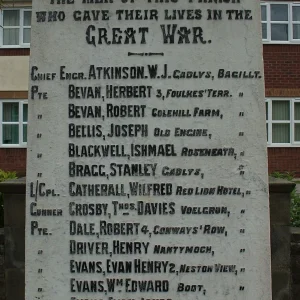 Bagillt War Memorial, Flintshire