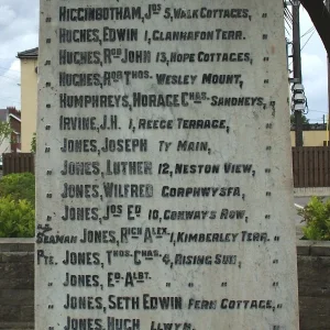 Bagillt War Memorial, Flintshire