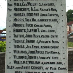 Bagillt War Memorial, Flintshire