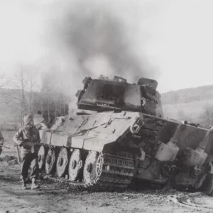 Destroyed Tiger Tank Belgium