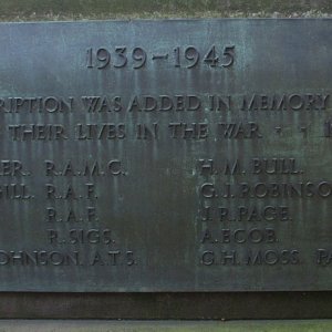 Breadsall War Memorial, Derbyshire