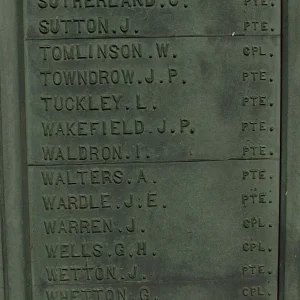 Clay Cross War Memorial Derbyshire