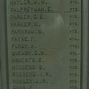 Clay Cross War Memorial Derbyshire