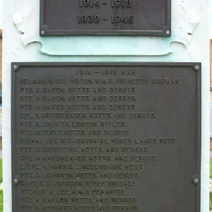 Danesmoor War Memorial, Derbyshire