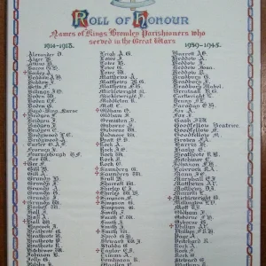 Kings Bromley Roll of Honour