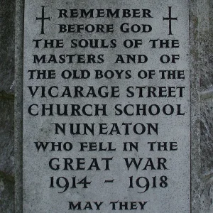 Nuneaton Church School Memorial