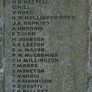 Nuneaton Church School Memorial