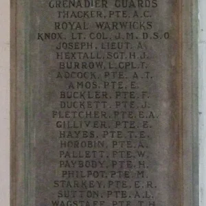 Nuneaton Church School Memorial