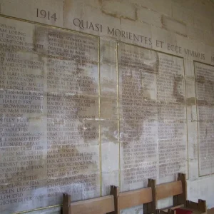 Cambridge, King's College Chapel WW1