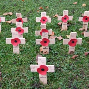 Leek Cemetery, Staffordshire Poppy Crosses