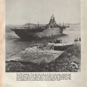 USS Lexington CV-16 WW2  Years, 1943. 1945