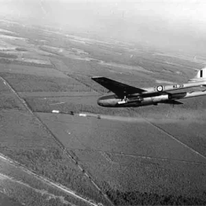 A 93 Sqn Vampire firing rockets