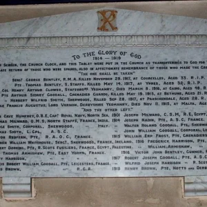 Cubley War Memorial, Derbyshire