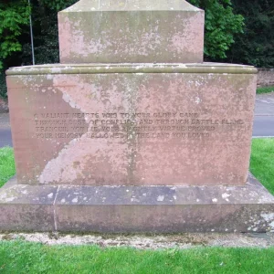 Eccleshall War Memorial Staffordshire