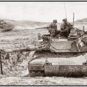 Abrams tank art