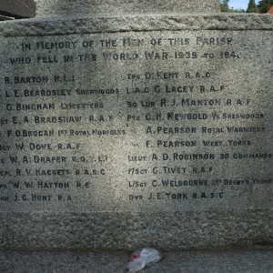 Melbourne War Memorial, Derbyshire