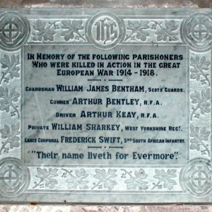 Standon Church Waer Memorial, Staffordshire