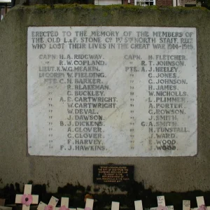 Stone Town War Memorial, Staffordshire