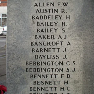 Wolstanton War Memorial Staffordshire