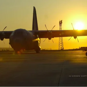 C130 sunset