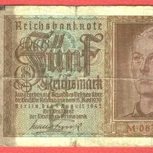 5 Reichmark front
