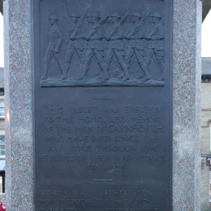 Carnforth War Memorial (Post 11/11/1918 deaths)