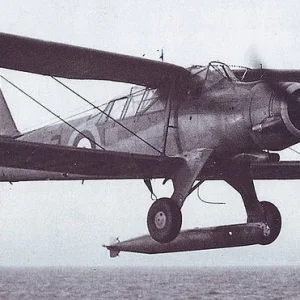 Fairey Albacore dropping torpedo