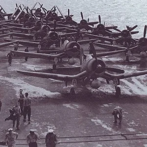 F4U Corsair on Deck