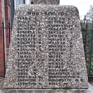 Brindley Ford War Memorial, Staffordshire