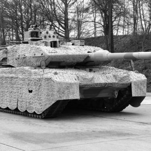 Leopard 2A7 -  SAAB Barracuda Mobile Camouflage System