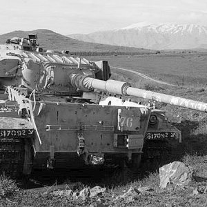 IDF Centurion Tank in the Golan Heights
