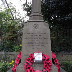 Over Knutsford War Memorial, Cheshire