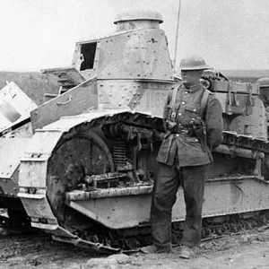 Renault tank Arras France Sep 1919