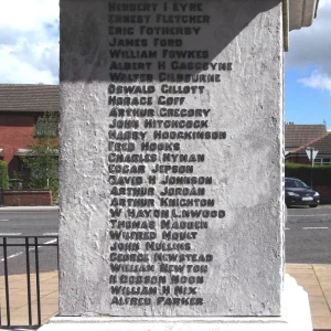 Eastwood War Memorial, Nottinghamshire