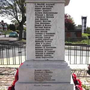 Eastwood War Memorial, Nottinghamshire