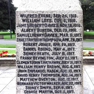 Aldridge War Memorial, Staffordshire.